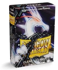 Dragon Shield Classic Japanese Sleeves - Clear (60-Pack) - Dragon Shield Card Sleeves - Card Sleeves card