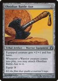 Obsidian Battle-Axe - Morningtide - Magic: The Gathering card