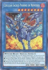 Cerulean Sacred Phoenix of Nephthys - Hidden Summoners - YuGiOh card