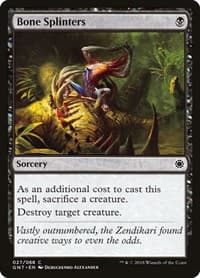 Bone Splinters - Magic Game Night - Magic: The Gathering card