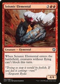 Seismic Elemental - Magic Game Night - Magic: The Gathering card