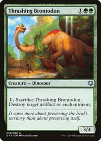 Thrashing Brontodon - Magic Game Night - Magic: The Gathering card