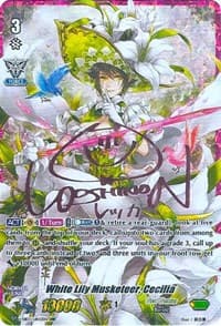 White Lily Musketeer, Cecilia (URR) (Pink Signature) - V-EB03: ULTRARARE MIRACLE COLLECTION - Cardfight Vanguard card