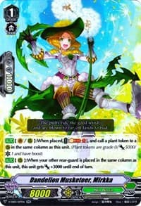 Dandelion Musketeer, Mirkka - V-EB03: ULTRARARE MIRACLE COLLECTION - Cardfight Vanguard card