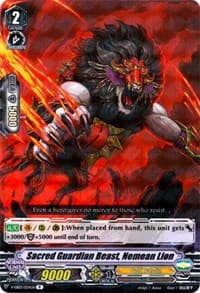 Sacred Guardian Beast, Nemean Lion - V-EB03: ULTRARARE MIRACLE COLLECTION - Cardfight Vanguard card
