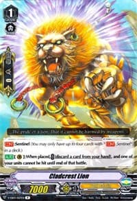 Cladcrest Lion - V-EB03: ULTRARARE MIRACLE COLLECTION - Cardfight Vanguard card