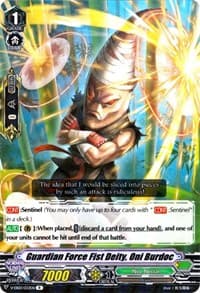 Guardian Force Fist Deity, Oni Burdoc - V-EB03: ULTRARARE MIRACLE COLLECTION - Cardfight Vanguard card