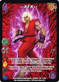 Ken** (Alternate Art) - Street Fighter vs. Darkstalkers - UniVersus card