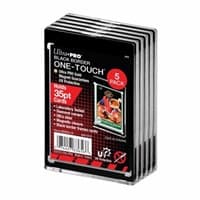 35pt Black Border UV One-Touch Magnetic Card Holders (5-Count) - Ultra Pro Toploaders - Collectible Storage card