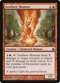 Sunflare Shaman - Morningtide - Magic: The Gathering card