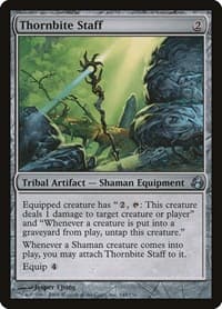 Thornbite Staff - Morningtide - Magic: The Gathering card