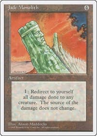 Jade Monolith - Fourth Edition - Magic: The Gathering card