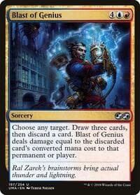 Blast of Genius - Ultimate Masters - Magic: The Gathering card