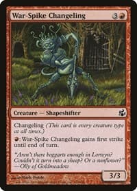 War-Spike Changeling - Morningtide - Magic: The Gathering card