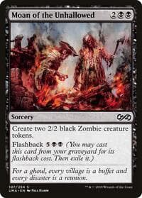Moan of the Unhallowed - Ultimate Masters - Magic: The Gathering card