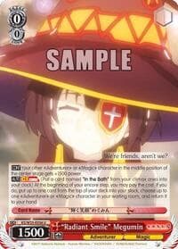 "Radiant Smile" Megumin - KonoSuba 2 - Weiss Schwarz card