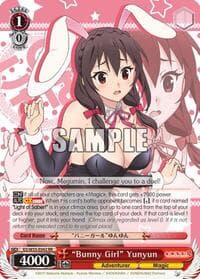 "Bunny Girl" Yunyun - KonoSuba 2 - Weiss Schwarz card