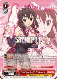 "Bunny Girl" Yunyun (SP) - KonoSuba 2 - Weiss Schwarz card