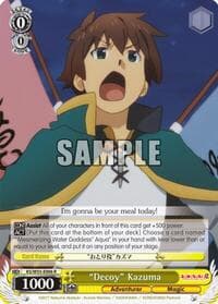 "Decoy" Kazuma - KonoSuba 2 - Weiss Schwarz card