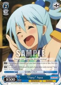 "Tipsy" Aqua - KonoSuba 2 - Weiss Schwarz card