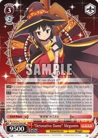 "Detonative Dame" Megumin - KonoSuba 2 - Weiss Schwarz card