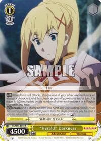 "Herald" Darkness - KonoSuba 2 - Weiss Schwarz card