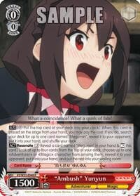 "Ambush" Yunyun - KonoSuba 2 - Weiss Schwarz card