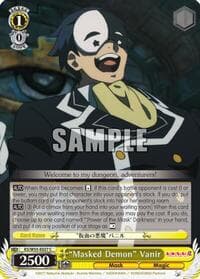 "Masked Demon" Vanir - KonoSuba 2 - Weiss Schwarz card