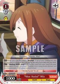 "Nice Assist" Wiz - KonoSuba 2 - Weiss Schwarz card
