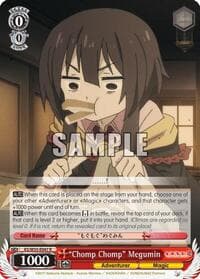 "Chomp Chomp" Megumin - KonoSuba 2 - Weiss Schwarz card