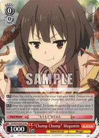 "Chomp Chomp" Megumin (SR) - KonoSuba 2 - Weiss Schwarz card