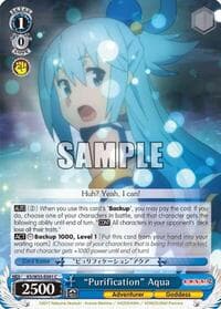 "Purification" Aqua - KonoSuba 2 - Weiss Schwarz card