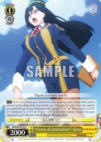 "Cross-Examination" Sena - KonoSuba 2 - Weiss Schwarz card
