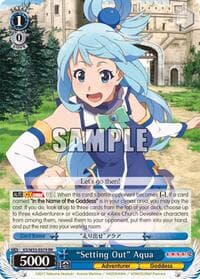 "Setting Out" Aqua - KonoSuba 2 - Weiss Schwarz card