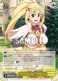 "Setting Out" Darkness - KonoSuba 2 - Weiss Schwarz card