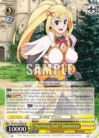 "Setting Out" Darkness (SR) - KonoSuba 2 - Weiss Schwarz card