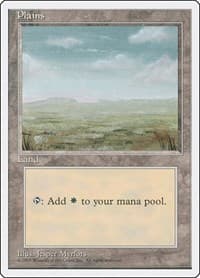 Plains (C) - Fourth Edition - Magic: The Gathering card