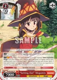 "Setting Out" Megumin - KonoSuba 2 - Weiss Schwarz card