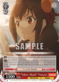 "Taken Aback" Yunyun - KonoSuba 2 - Weiss Schwarz card