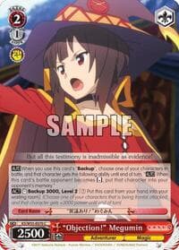 "Objection!" Megumin - KonoSuba 2 - Weiss Schwarz card