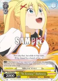 "In Ecstasy" Darkness - KonoSuba 2 - Weiss Schwarz card