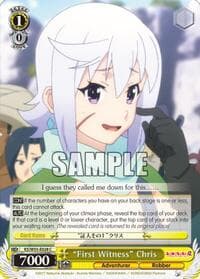 "First Witness" Chris - KonoSuba 2 - Weiss Schwarz card