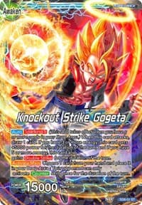 Gogeta // Knockout Strike Gogeta (2018 Big Card Pack) - Promotion Cards - Dragon Ball Super: Masters card
