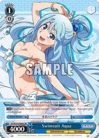 Swimsuit Aqua (SR) - KonoSuba 2 - Weiss Schwarz card