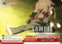 Light of Saber! (RRR) - KonoSuba 2 - Weiss Schwarz card