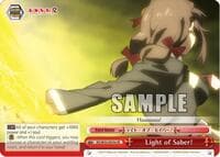 Light of Saber! - KonoSuba 2 - Weiss Schwarz card