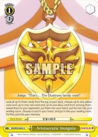 Aristocratic Insignia - KonoSuba 2 - Weiss Schwarz card
