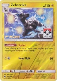Zebstrika - 82/214 (League Challenge) [1st Place] - League & Championship Cards - Pokemon card