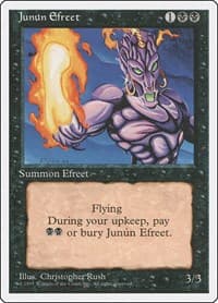 Junun Efreet - Fourth Edition - Magic: The Gathering card