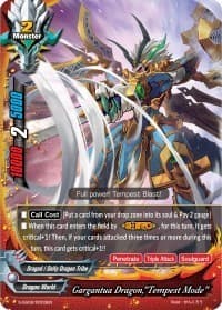 Gargantua Dragon, "Tempest Mode" - S-SS02: 3 Garga Decks! Impact! Triple Punisher - Future Card BuddyFight card